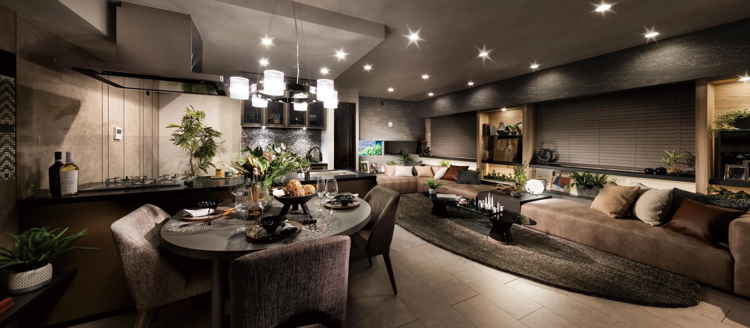 LIVING DINING KITCHEN