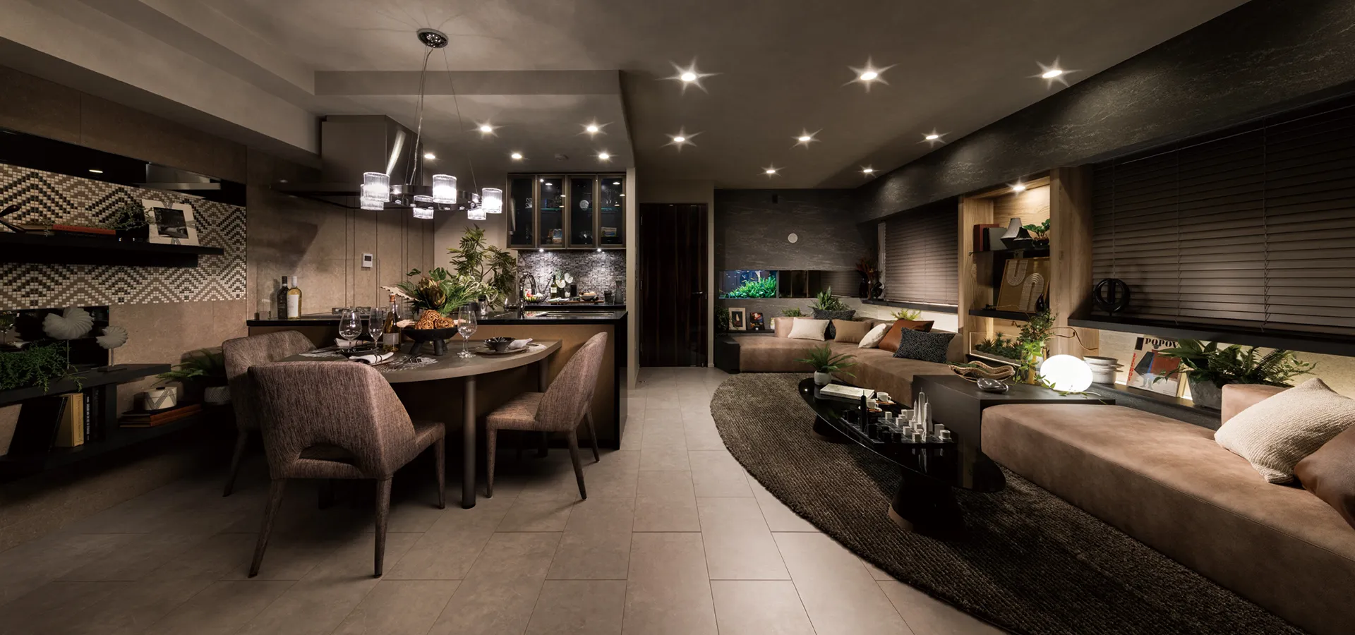 LIVING DINING KITCHEN