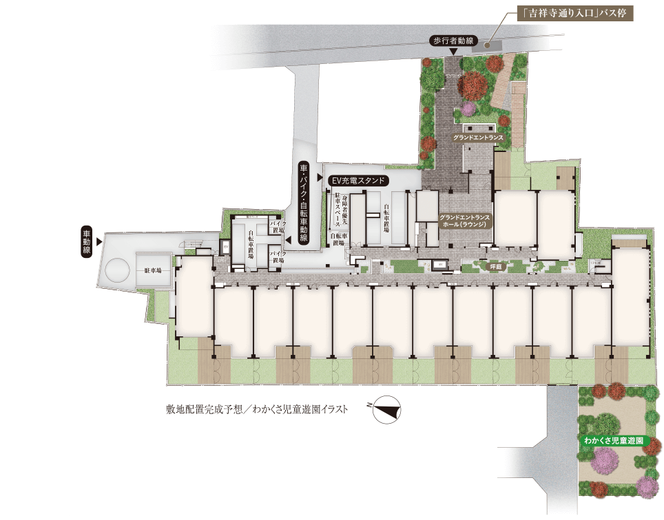 敷地配置完成予想イラスト