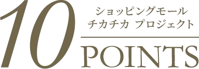 ショッピングモールチカチカプロジェクト10のポイント